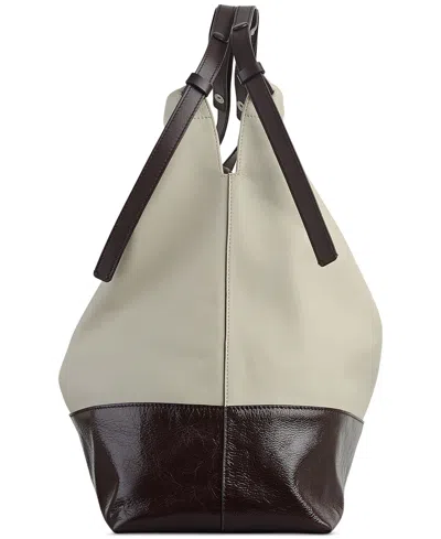 Radley London The Portobello Large Leather Drawstring Shoulder Bag In Neutral
