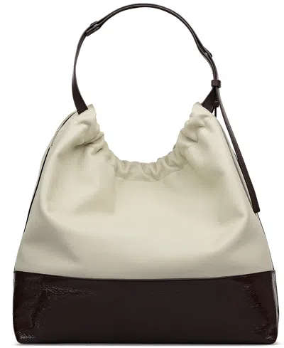 Radley London The Portobello Large Leather Drawstring Shoulder Bag In Neutral
