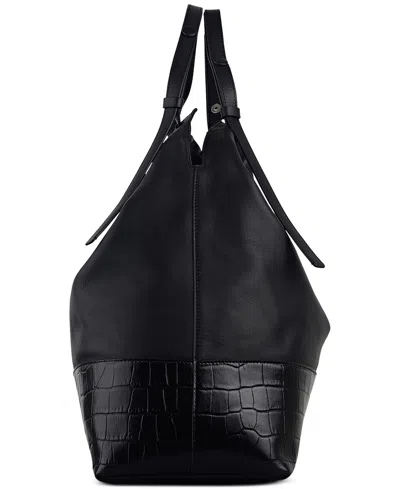 Radley London The Portobello Large Leather Drawstring Shoulder Bag In Black