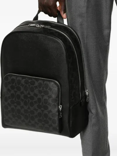 Coach Charter Backpack In Black