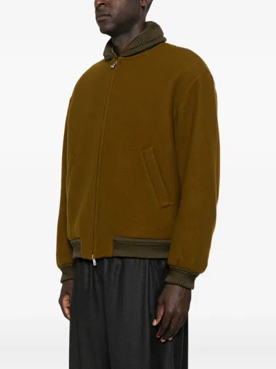 A Kind Of Guise Bajar Zip-up Bomber Jacket In Brown