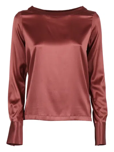 Mazzarelli Silk Shirt Mod. Angie B In Red