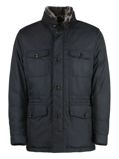 Moorer Goose-down Jacket In Blue