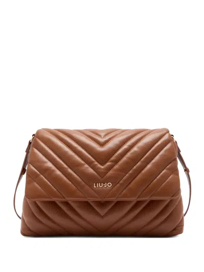 Liu •jo Liu-jo Logo Crossbody Bag In Brown