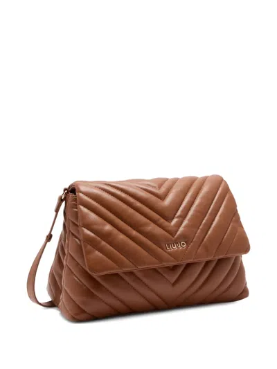 Liu •jo Liu-jo Logo Crossbody Bag In Brown