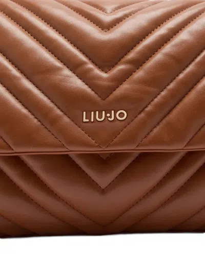 Liu •jo Liu-jo Logo Crossbody Bag In Brown