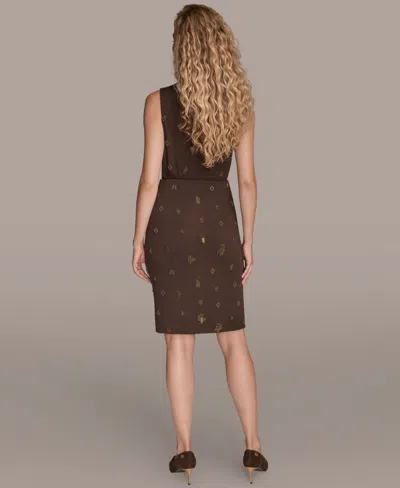 Donna Karan Women's Embroidered Ruched Skirt