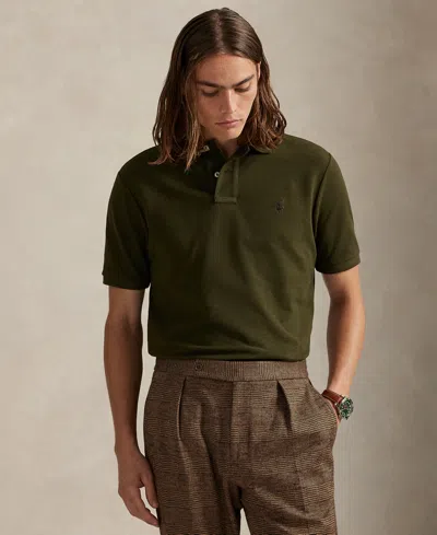 Polo Ralph Lauren Cotton Mesh Classic Fit Polo Shirt In Green
