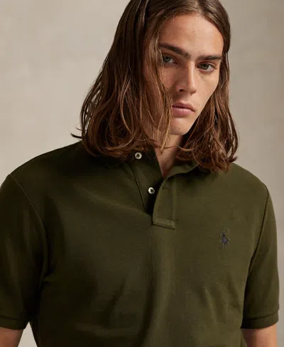 Polo Ralph Lauren Cotton Mesh Classic Fit Polo Shirt In Green