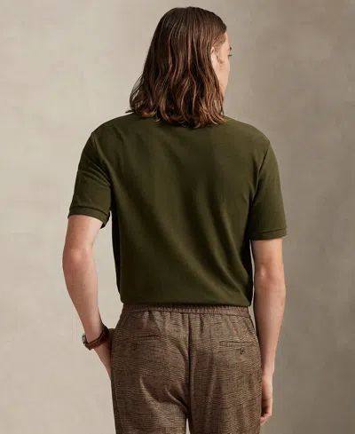 Polo Ralph Lauren Cotton Mesh Classic Fit Polo Shirt In Green