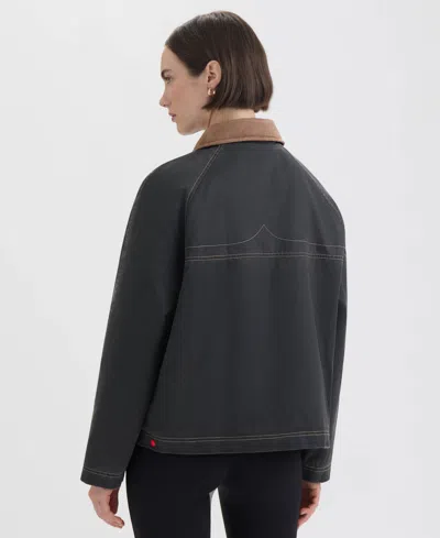 Hunter Bex Washed Wax Hunting Jacket In Black