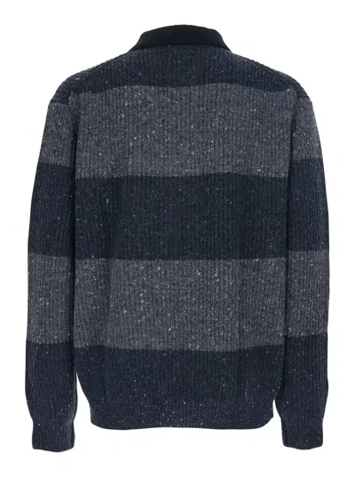 Dunst Unisex Chunky Rugby Sweater In Gray