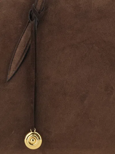 Little Liffner Brown Handbag In Suede In Brown