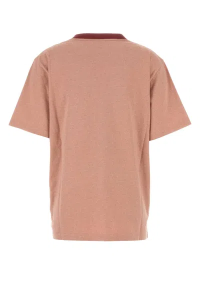 Chloé Petal Pink Recycled Cotton T-shirt In Brown