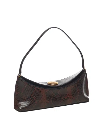 Jacquemus Le Calisso Snake-embossed Leather Shoulder Bag In Brown