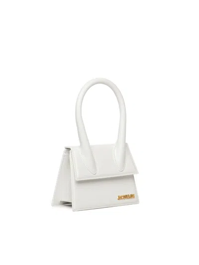 Jacquemus Women's Le Chiquito Moyen Leather Bag In White