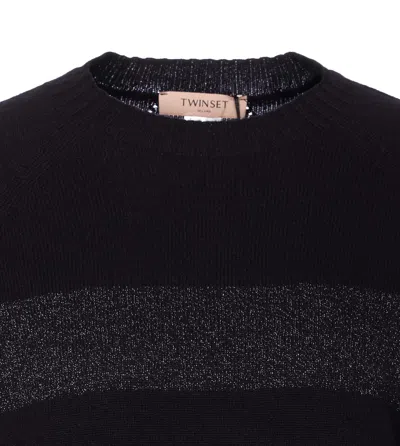 Twinset Suéter Cuello Redondo - Negro In Black