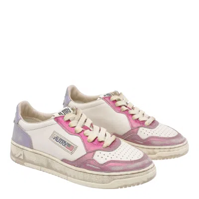 Autry Low Top Sneakers Contrasting Inserts In Multi