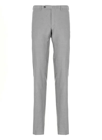 Incotex Slim Fit Chino Trousers In Gray