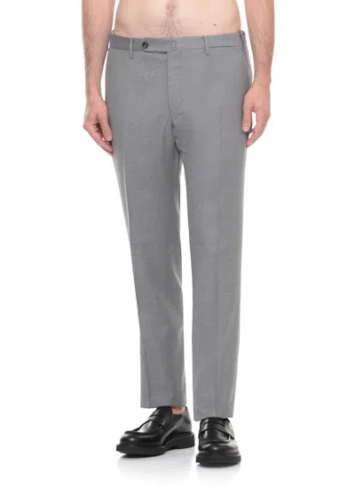 Incotex Slim Fit Chino Trousers In Gray