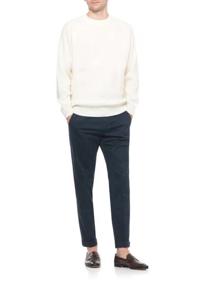 Dondup Mid-rise Tapered Chinos In Blue