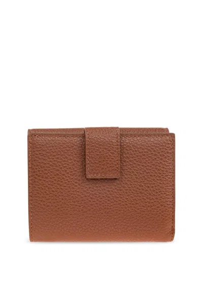 Ferragamo Compact Leather Wallets And Cardholders In Brown