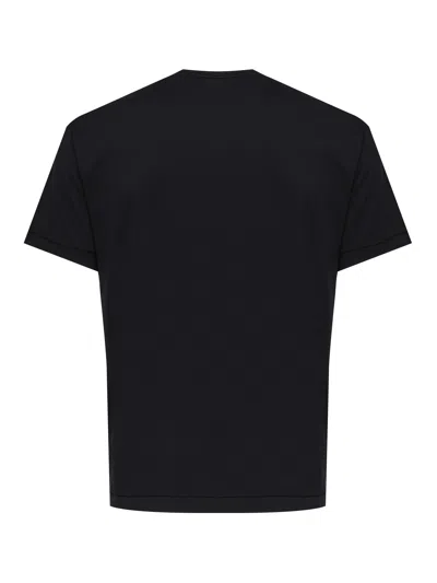Stone Island Sage Green Cotton Jersey T-shirts In Black