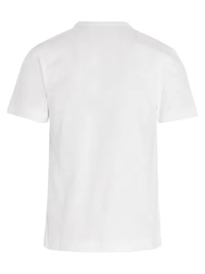 Comme Des Garçons Play Comme Des Garcons Play Mens Red Heart Logo T-shirt In White