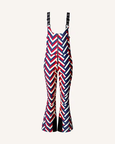 Perfect Moment Chevron-pattern Zip-up One-piece