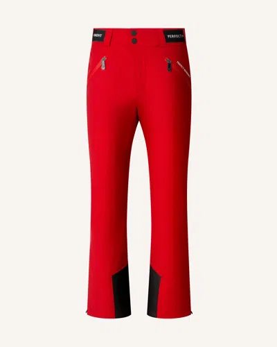 Perfect Moment Button Ski Trousers In Red