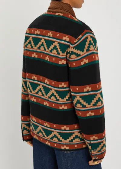 Guest In Residence Western Industry Quilted Wool And Cashmere-blend Jacket In Multi