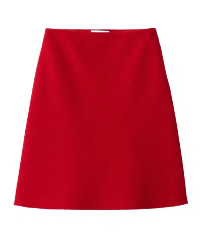 Miu Miu Mohair Skirt In Red