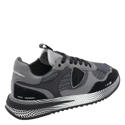 Philippe Model Casual Sneakers With Rubber Sole And Mesh In Black