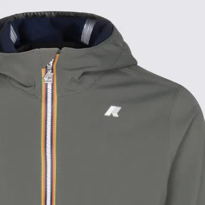 K-way Man Jacket Military Green Size Xxl Polyamide In Green