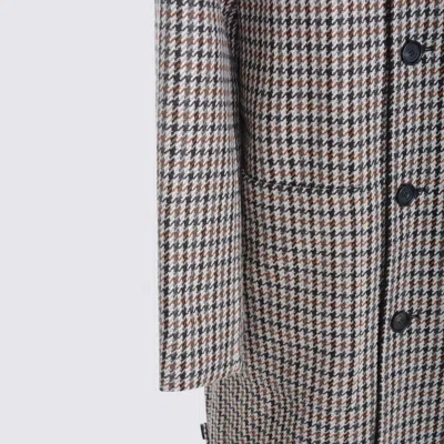 Mackage Houndstooth-pattern Coat In Pink