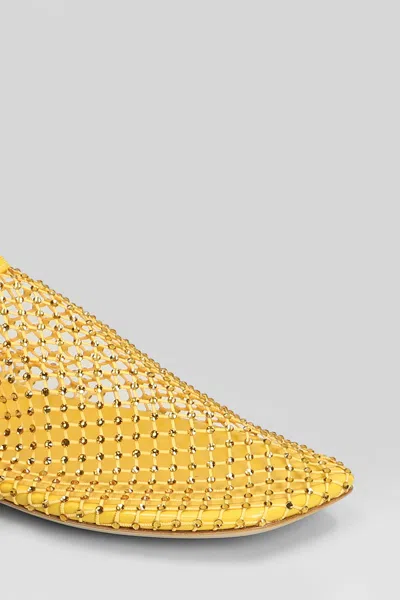 Christopher Esber Minette Flat Ballet Flats In Yellow Polyester In Yellow