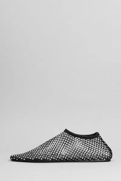 Christopher Esber Minette Crystal-embellished Mesh Flats In Black