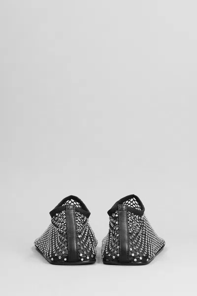 Christopher Esber Minette Crystal-embellished Mesh Flats In Black