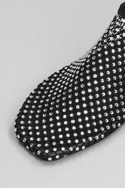 Christopher Esber Minette Crystal-embellished Mesh Flats In Black