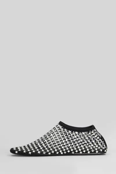 Christopher Esber Minette Bezeled Mesh Ballet Flats In Black Nylon In Black