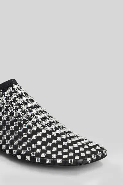 Christopher Esber Minette Bezeled Mesh Ballet Flats In Black Nylon In Black