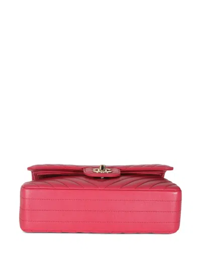 Pre-owned Chanel Double Flap Shoulder Bag In Pink