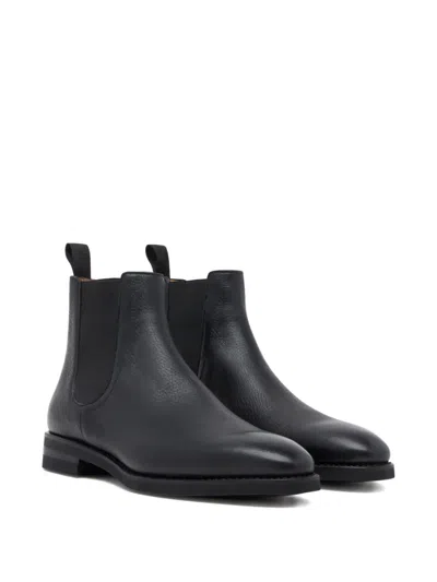 Bally Scribe Un Grained-leather Boots In Black