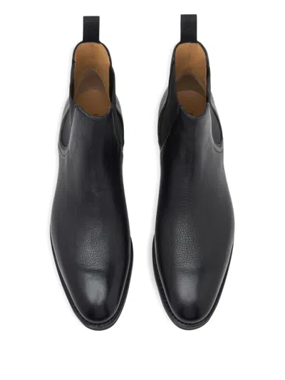 Bally Scribe Un Grained-leather Boots In Black