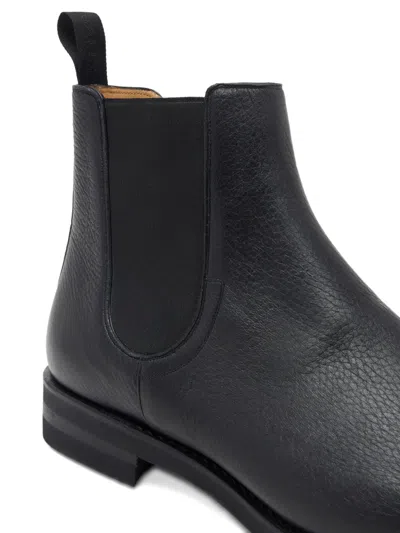 Bally Scribe Un Grained-leather Boots In Black