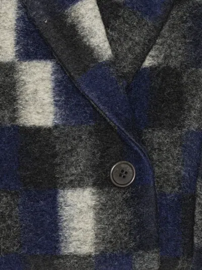 Henrik Vibskov Brushed Square-pattern Jacket In Multi