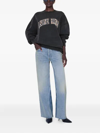 Anine Bing Miles Crewneck Sweatshirt In Multi