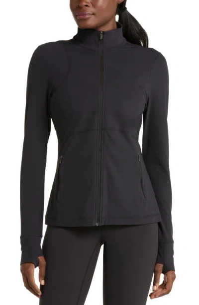 Zella Studio Luxe Performance Jacket In Black