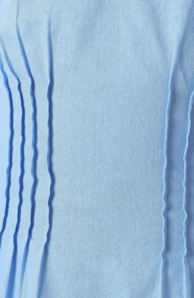 Petal And Pup Petal & Pup Lainey Tie Strap Cotton & Linen Maxi Dress In Blue