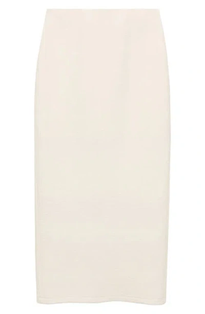 Mango Lonce Wool Blend Maxi Skirt In Sand